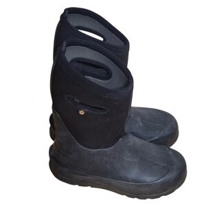 Bogs Black Kids Youth Rain & Snow Boots Neo Classic Pull On Size 4 Unisex
